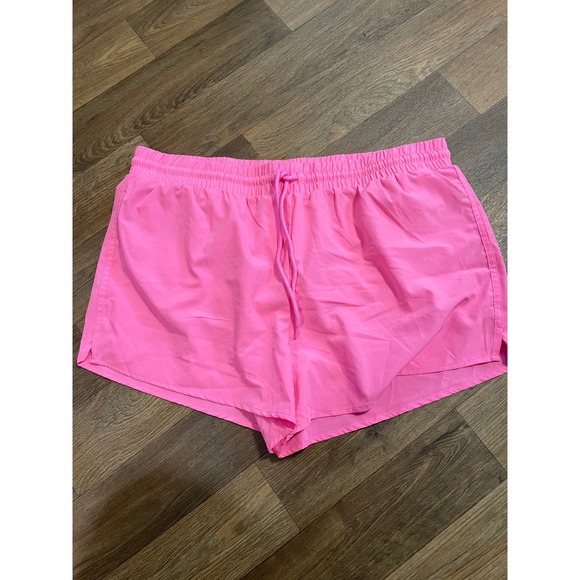crown & ivy Pants - Crown & Ivy Women Neon Pink Running Shorts XL Elastic Waist Drawstring Athletic